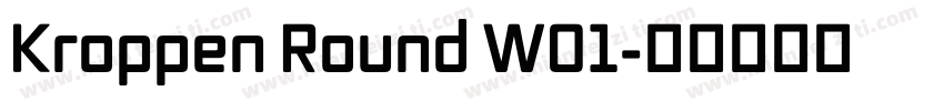 Kroppen Round W01字体转换